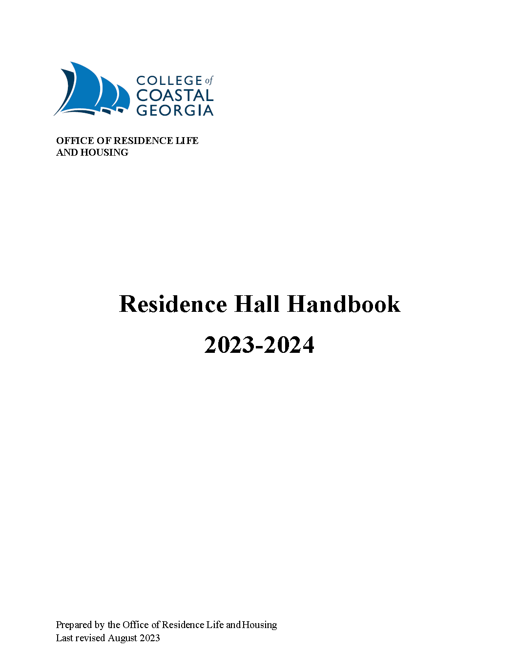 Residence Hall Handbook PNG