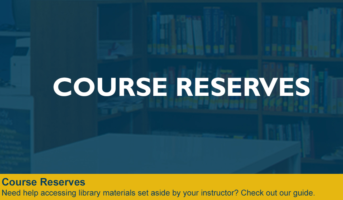 Library-Course Reserves