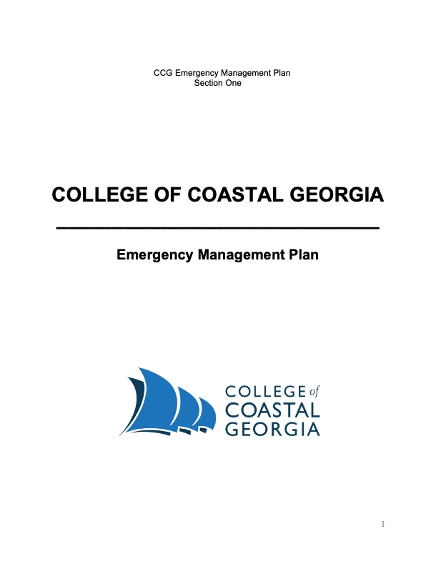  College of Coastal Georgia Official Mariners Logo